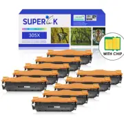 10Pack CE410X Black Toner Cartridge for HP305X LaserJet Pro 400 color MFP M475dn