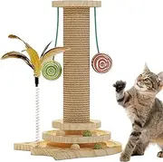 Cat Scratch Post - Sisal Cat Scratching Board | Scratching Post for Cats | Interactive Reusable Anti-Tilting Kitten Toy for Exercise Home Encouraging Exercise Kitten Keeping Entertained Floor Indoor