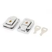 Suitcase Box Chest Trunk Lock Metal Toggle Catch Latch Clasp Silver Tone 48x32mm
