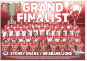 Sydney swans afl football champion team player poster,bargain,2