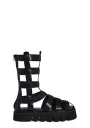 [Lemon Drop by Privileged] Shiloh Gladiator Sandals- Black
