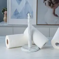在飛比找momo購物網優惠-Creative Home白色大理石直立式捲筒擦拭紙架衛生紙