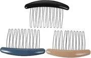 VALICLUD 3pcs Hair Side Combs No Trace Backcombing Clips for Bangs Stray Hair Lightweight Decorative for Women