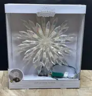 NIB - 13.5" Lighted Starburst Snowflake Tree Topper - 37 Lights - Wondershop
