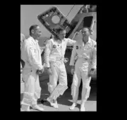 Apollo 11 Crew Training PHOTO First Moon Landing Neil Armstrong Buzz Aldrin