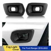 Matte Black Left Right Fog Light Lamp Cover for Ford Ranger Wildtrak T8 2019 2020 2022 2022 2pcs/set Car Accessories