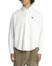 Ami De Coeur Boxy Fit Button Down Shirt