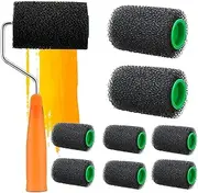 Paint Roller Kit - Small Paint Roller Kit Brush | 10X Applicator with Replacement Covers, Small Hand Tools for Home Improvement Interior & Exterior