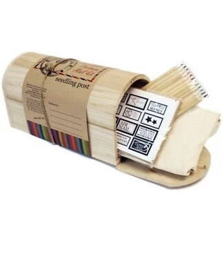 Wooden Post Office Toy Kids The Junior Postman Mail Kit Seedling NEW Low Price!