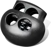 Plastic Cord Lock End Toggle Double Hole Spring Stopper Fastener Slider Toggles