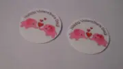 Pre Cut One Inch Bottle Cap Images HAPPY VALENTINES DAY PINK ELEPHANT Free Ship