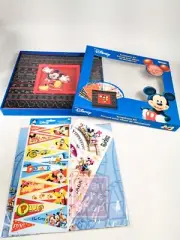 *NEW/OPEN BOX* Disney Mickey Mouse Scrapbook Kit 12" w/ Album, Stickers, Papers