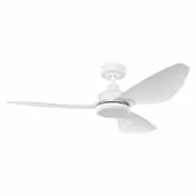 Eglo Torquay 48" DC ABS 3 Blade Ceiling Fan with Remote-Matt White