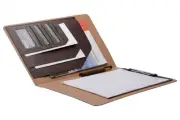 Folio Cover Case with Spring Clip Pad for Organizing Loose Documents Notepad,...