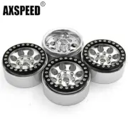 4x Aluminum 1.9" Beadlock Wheels Rims for 1/10 RC AXIAL SCX10 D90 TRX4 CC01 AX10