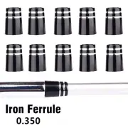 5/12/20pcs Double Silver Ring Golf Shaft Ferrules Fit Iron Wedge Club Tip.350