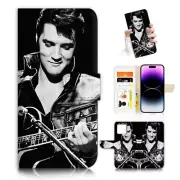 ( For iPhone 12 ) Wallet Flip Case Cover AJ26659 Elvis Presley