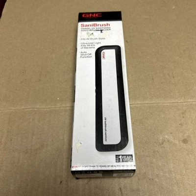 GNC SaniBrush Travel UV Sanitizing Toothbrush Holder New Sealed