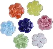 DINHEAROM 7pcs Chopstick Holder Organizers Japan Chopsticks Rest Stands Blossom Holders Chopstick Storage Chopsticks Rack Kitchen Chopsticks Rest Holder Chopsticks Storage Holder Ceramics