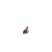 [BEA BONGIASCA] Mini Loop Single Earring Purple
