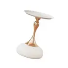 Side Table Drink Cocktail Base Metal Minimalistic Decor Martini Table for