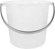 iplusmile Plastic Water Bucket Round Pail with Handle Clear Paint Can Tub Car Washing Bucket Portable Mop Bucket Sand Buckets for Bath Fishing Washing Car Transparent