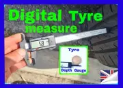 LCD Digital Tyre tread Depth Gauge tools Vernier Caliper Motorbike Car Truck