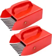2 Pack Berry Picker, Berry Pickers and Rakes with Metallic Comb and Ergonomic Ha