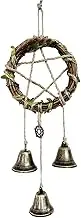 Wiccan Decor - Boho Hangable Pagan Decor Wind Bell - Aesthetic Things Witch Supplies, Decorative Door Knob Bells for Home Dorm Shop