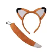 FOX Ears and Tail Set Headband Fancy Dress Costume Accessory ONE SIZE FITS ALL