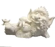 Kazilly Sassy Troll 12" x 9" ready to paint ceramic bisque