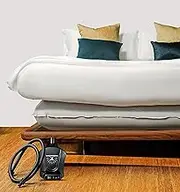 Mattress Jack Mattress Lifter, Queen - Mattress Elevator for Sheet Tucking & Bed Making - Mobility Aid for Elderly, w/Inflatable Ring, Air Pump