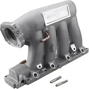 Racing Aluminum Intake Manifold Kit Compatible With Civic K-Series K24A2 K20Z3 06-11 Compatible With Acura TSX 04-08(Silver)