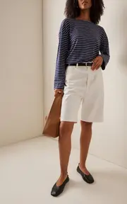 [Onia] Linen Jersey Boatneck Top