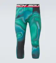 [Aztech Mountain] Aztech Mountain Aztech Next To Skin printed leggings XL/XXL blue