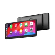 MINIX 8.9 Inch Portable WirelessCarplay and Android Auto HD 60FPS Touchscreen. Buit-in1WSpeaker,FMTransmitter, 3.5mm AUX output and Dual Bluetooth Connection. Magnetic Mount Included. [CP89-HD]