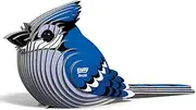 EUGY 067 Blue Jay 3D Puzzle - 26 Piece Eco-Friendly Educational Toy Puzzle for Boys, Girls & Kids Ages 6+