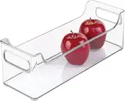 InterDesign Refrigerator and Freezer Storage Organizer Bins for Kitchen, 5" x 5" x 14.5", Clear