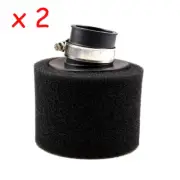 2 x 35mm Bent Angled Foam Air Filter Pod Cleaner For XR50 CRF50 Dirt Bike
