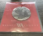Wendell August Forge 2015 Angel Sounding Horn Metal Ornament Usa New