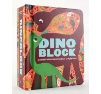 在飛比找Yahoo!奇摩拍賣優惠-【大衛】Dinoblock (硬頁書)恐龍 方塊遊戲書