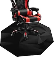 Octagon Gaming Computer Chair Mat for Hardwood Floor,Anti-Slip Office Chair Mat for Carpet Floor Protector Computer Chair Mat for Gaming Room Home Office Decor (Color : 1, Size : 120cm)
