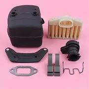 Exhaust Muffler Bracket Gasket Air Filter Intake, for Husqvarna, 362 365 371 372 Chainsaw Replace Part Chainsaw Exhaust System