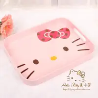 在飛比找ETMall東森購物網優惠-出口hello Kitty托盤 水果盤茶具盤 粉紅凱蒂貓方形