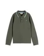 Scotch & Soda Boys' Long Sleeve Pique Polo Shirt - Big Kid