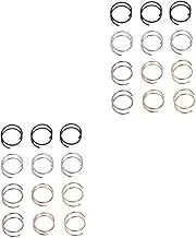 SHERCHPRY 2sets Elegant Spiral Nose Rings for Women Nose Piercing Jewelry Lightweight Design Christmas Valentine's Day 12pcs*2