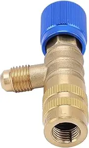 Refrigerant Charging Valve Brass Knurled Knob Control Better Charging R22 R410 R134A R404 Valve