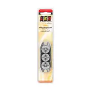 LED Autolamps Amber Emergency Warning Light 3 LED 11 Flash Patterns Lamp Blister