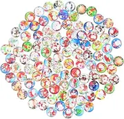 MOBUTOFU Assorted Santa Claus Ornaments Christmas Snowman Stickers Vintage Sticker Merry Christmas Glass Flat Back Button