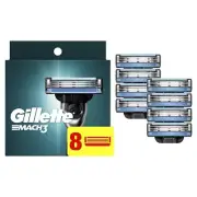Gillette Mach3 3-Blade Razor Blade Refill Cartridges, 8 Count 047400179752VL